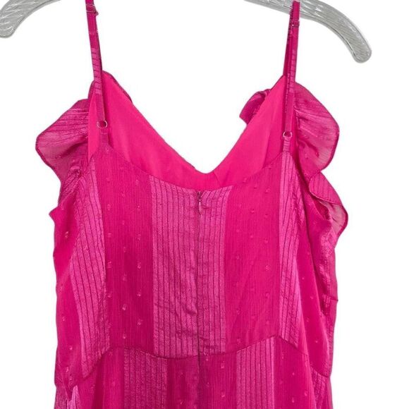 Beulah Style Pink Ruffle Sleeveless Maxi Dress Size Large - Picture 10 of 14